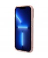 Guess GUHMP14XHTCMP iPhone 14 Pro Max 6.7" pink/pink hard case Gold Outline Translucent MagSafe
