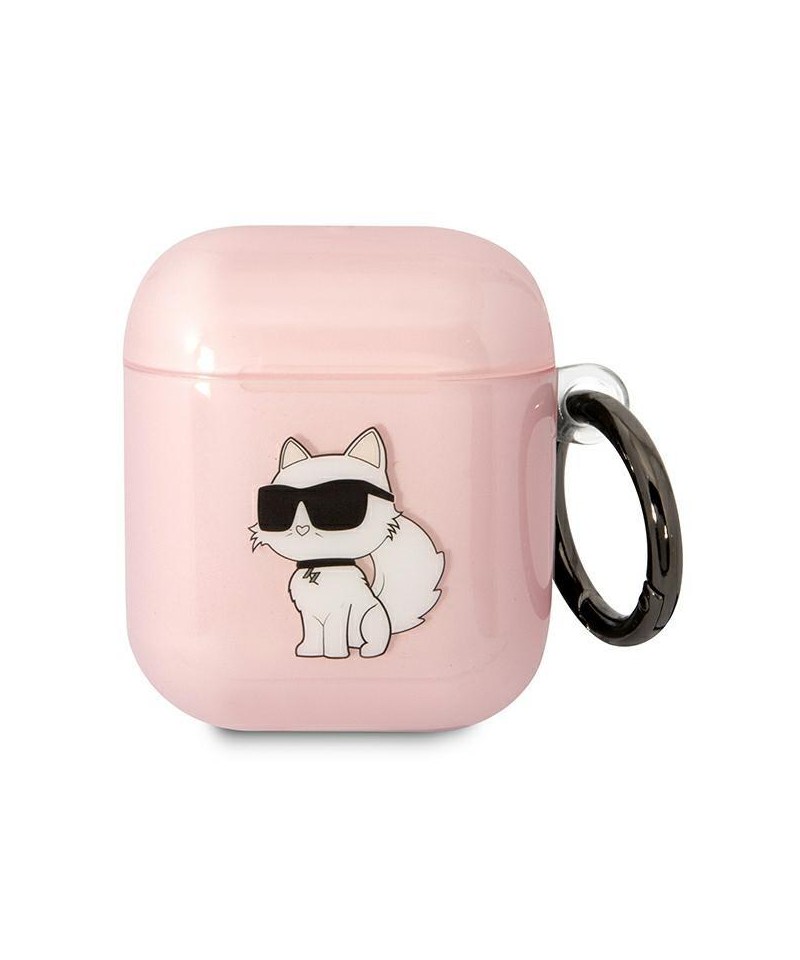 Karl Lagerfeld KLA2HNCHTCP Airpods 1/2 cover pink/pink Ikonik Choupette