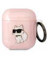 Karl Lagerfeld KLA2HNCHTCP Airpods 1/2 cover pink/pink Ikonik Choupette