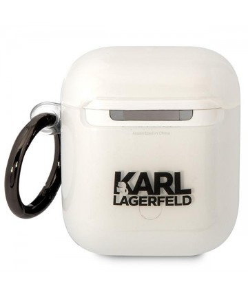 Karl Lagerfeld KLA2HNCHTCT Airpods 1/2 cover transparent Ikonik Choupette