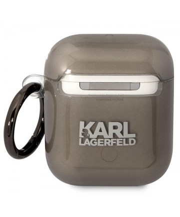 Karl Lagerfeld KLA2HNIKTCK AirPods 1/2 cover black/black Karl`s Head