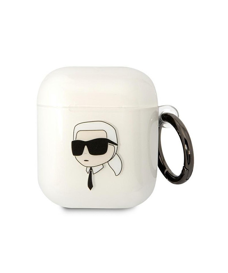 Karl Lagerfeld KLA2HNIKTCT AirPods 1/2 cover transparent Karl`s Head