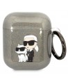 Karl Lagerfeld KLA2HNKCTGK Airpods 1/2 cover black/black Gliter Karl&Choupette
