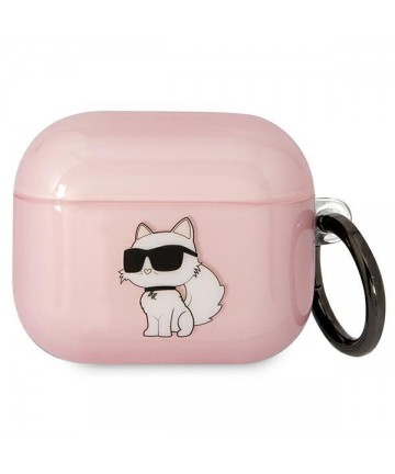 Karl Lagerfeld KLA3HNCHTCP Airpods 3 cover pink/pink Ikonik Choupette