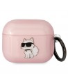 Karl Lagerfeld KLA3HNCHTCP Airpods 3 cover pink/pink Ikonik Choupette