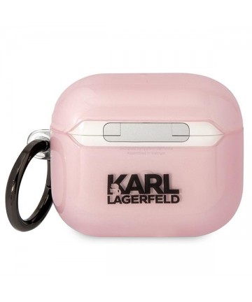 Karl Lagerfeld KLA3HNCHTCP Airpods 3 cover pink/pink Ikonik Choupette