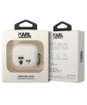 Karl Lagerfeld KLACA3SILKCW AirPods 3 cover white/white Silicone Karl & Choupette