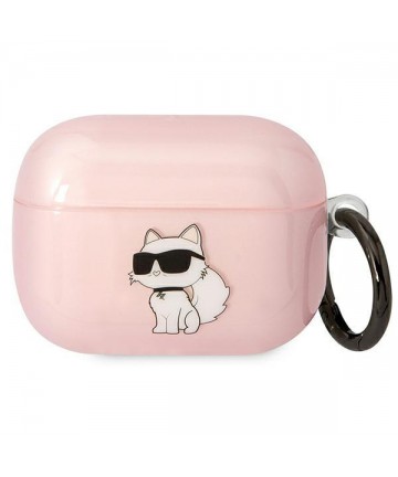 Karl Lagerfeld KLAPHNCHTCP Airpods Pro cover pink/pink Ikonik Choupette