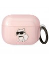 Karl Lagerfeld KLAPHNCHTCP Airpods Pro cover pink/pink Ikonik Choupette