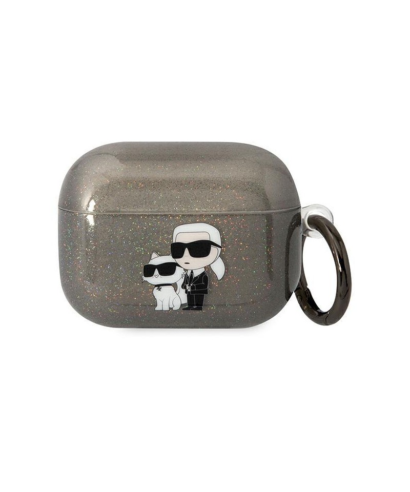 Karl Lagerfeld KLAPHNKCTGK Airpods Pro cover black/black Gliter Karl&Choupette
