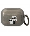 Karl Lagerfeld KLAPHNKCTGK Airpods Pro cover black/black Gliter Karl&Choupette