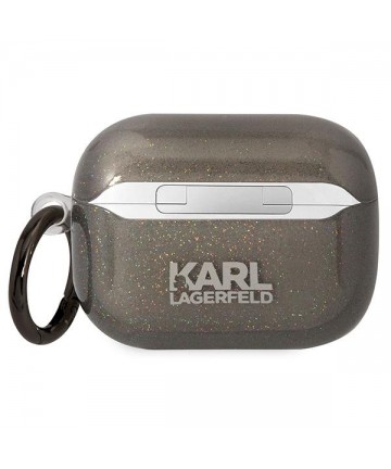 Karl Lagerfeld KLAPHNKCTGK Airpods Pro cover black/black Gliter Karl&Choupette