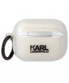 Karl Lagerfeld KLAPHNKCTGT Airpods Pro cover transparent Gliter Karl&Choupette