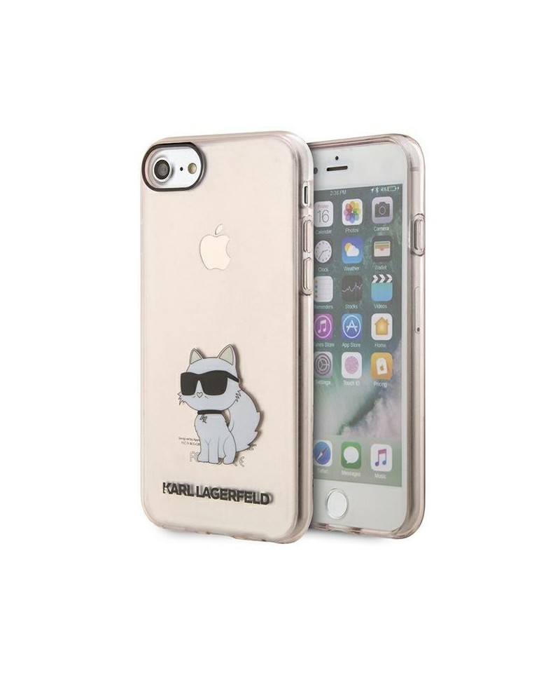 Karl Lagerfeld KLHCI8HNCHTCP iPhone 7/8/ SE 2020 / SE 2022 pink/pink hardcase Ikonik Choupette