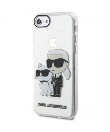 Karl Lagerfeld KLHCI8HNKCTGT iPhone 7/8/ SE 2020 / SE 2022 transparent hardcase Gliter Karl&Choupette