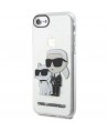 Karl Lagerfeld KLHCI8HNKCTGT iPhone 7/8/ SE 2020 / SE 2022 transparent hardcase Gliter Karl&Choupette