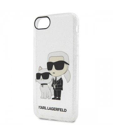 Karl Lagerfeld KLHCI8HNKCTGT iPhone 7/8/ SE 2020 / SE 2022 transparent hardcase Gliter Karl&Choupette