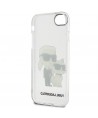Karl Lagerfeld KLHCI8HNKCTGT iPhone 7/8/ SE 2020 / SE 2022 transparent hardcase Gliter Karl&Choupette