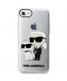Karl Lagerfeld KLHCI8HNKCTGT iPhone 7/8/ SE 2020 / SE 2022 transparent hardcase Gliter Karl&Choupette