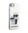 Karl Lagerfeld KLHCI8HNKCTGT iPhone 7/8/ SE 2020 / SE 2022 transparent hardcase Gliter Karl&Choupette
