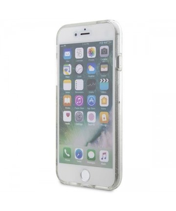 Karl Lagerfeld KLHCI8HNKCTGT iPhone 7/8/ SE 2020 / SE 2022 transparent hardcase Gliter Karl&Choupette
