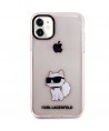 Karl Lagerfeld KLHCN61HNCHTCP iPhone 11 / Xr 6.1" pink/pink hardcase Ikonik Choupette