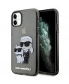Karl Lagerfeld KLHCN61HNKCTGK iPhone 11 / Xr 6.1" black/black hardcase Gliter Karl&Choupette