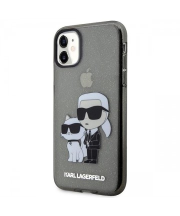 Karl Lagerfeld KLHCN61HNKCTGK iPhone 11 / Xr 6.1" black/black hardcase Gliter Karl&Choupette
