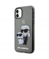 Karl Lagerfeld KLHCN61HNKCTGK iPhone 11 / Xr 6.1" black/black hardcase Gliter Karl&Choupette