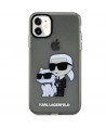 Karl Lagerfeld KLHCN61HNKCTGK iPhone 11 / Xr 6.1" black/black hardcase Gliter Karl&Choupette