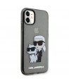 Karl Lagerfeld KLHCN61HNKCTGK iPhone 11 / Xr 6.1" black/black hardcase Gliter Karl&Choupette