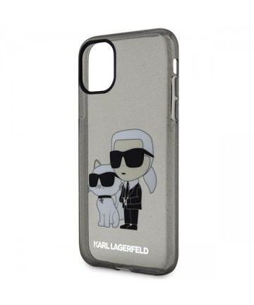 Karl Lagerfeld KLHCN61HNKCTGK iPhone 11 / Xr 6.1" black/black hardcase Gliter Karl&Choupette