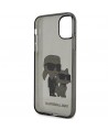 Karl Lagerfeld KLHCN61HNKCTGK iPhone 11 / Xr 6.1" black/black hardcase Gliter Karl&Choupette
