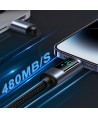 Joyroom Prism Series A16 Lightning / USB-A Cable 2.4A 1.2m with LED Display - Black