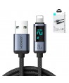 Joyroom Prism Series A16 Lightning / USB-A Cable 2.4A 1.2m with LED Display - Black