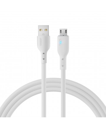 USB cable - micro USB 2.4A 2m Joyroom S-UM018A13 - white