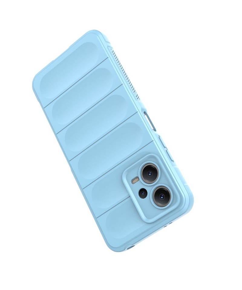 For Xiaomi Redmi Note Note 12 Pro Speed 5G / Poco X5 Pro 5G Scratch Proof  Phone Case Carbon Fiber Texture Slim Case Tempered Glass+TPU Phone Cover -  Baby Blue Wholesale