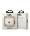 Karl Lagerfeld KLAPRUNIKH AirPods Pro cover white/white Silicone Karl Head 3D