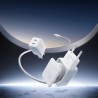 Joyroom JR-TCL05 45W GaN Wall Charger with Cable Organizer - White
