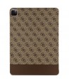 Guess 4G Stripe Allover case for iPad Pro 12.9" - brown