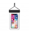 Waterproof case for phones up to 6.7" for the pool, beach, kayak, seaside - black