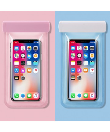 Waterproof case for phones up to 6.7" for the pool, beach, kayak, seaside - black