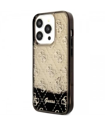 Guess GUHCP14LLC4PSGK iPhone 14 Pro 6.1" black/black hardcase Liquid Glitter 4G Transculent