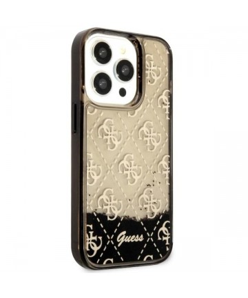 Guess GUHCP14LLC4PSGK iPhone 14 Pro 6.1" black/black hardcase Liquid Glitter 4G Transculent