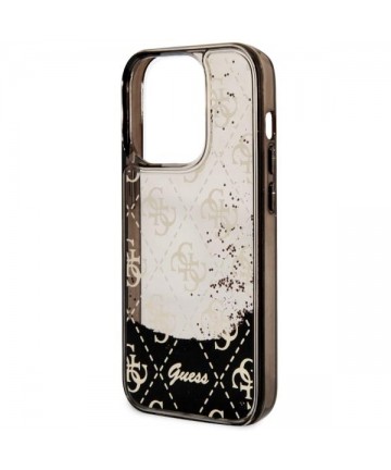 Guess GUHCP14LLC4PSGK iPhone 14 Pro 6.1" black/black hardcase Liquid Glitter 4G Transculent