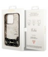 Guess GUHCP14LLC4PSGK iPhone 14 Pro 6.1" black/black hardcase Liquid Glitter 4G Transculent
