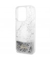 Guess GUHCP14LLCSGSGH iPhone 14 Pro 6.1" white/white hardcase Liquid Glitter Marble