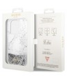 Guess GUHCP14LLCSGSGH iPhone 14 Pro 6.1" white/white hardcase Liquid Glitter Marble
