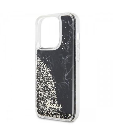 Guess GUHCP14LLCSGSGK iPhone 14 Pro 6.1" black/black hardcase Liquid Glitter Marble