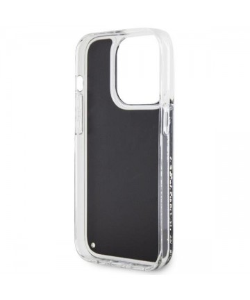 Guess GUHCP14LLCSGSGK iPhone 14 Pro 6.1" black/black hardcase Liquid Glitter Marble